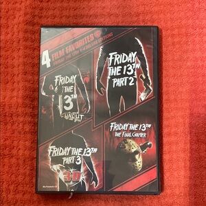 Friday the 13th 4-Film Favorites DVD Collection - Red and Black